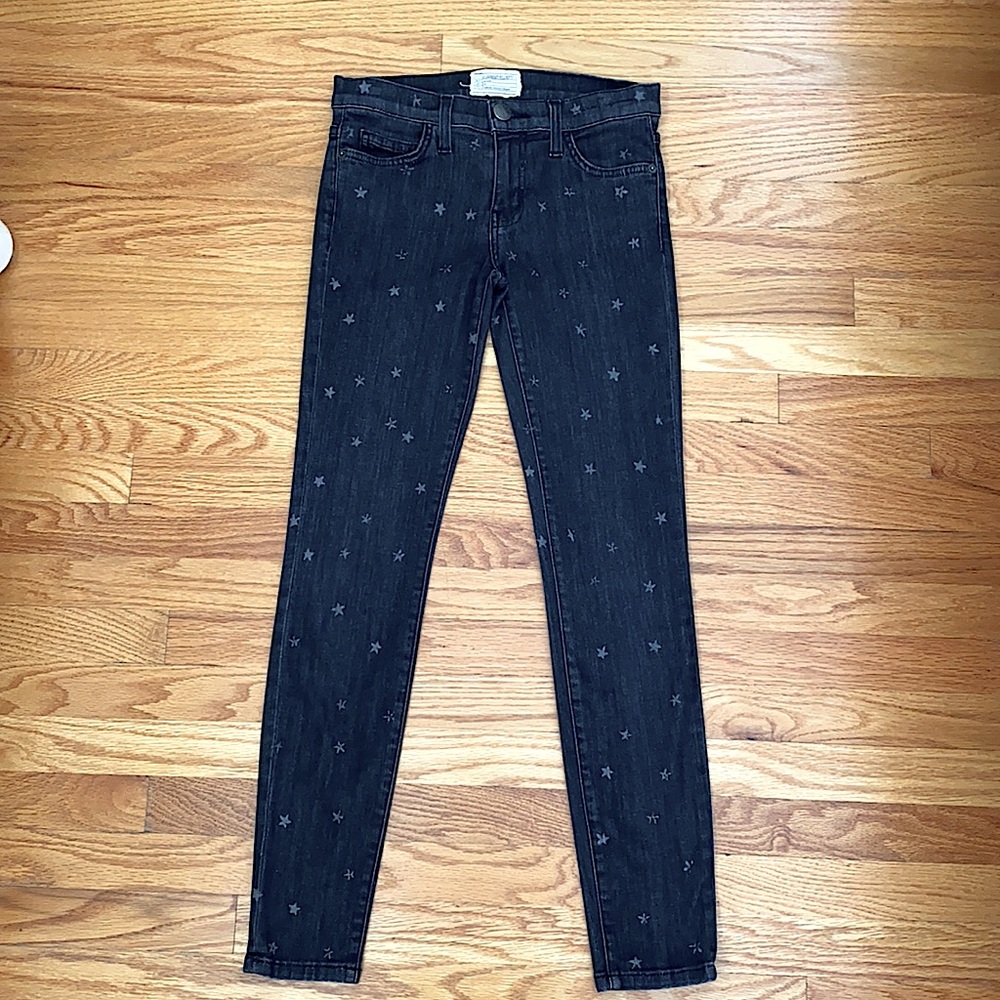 Current Elliott Star Print Stiletto Skinny Jeans